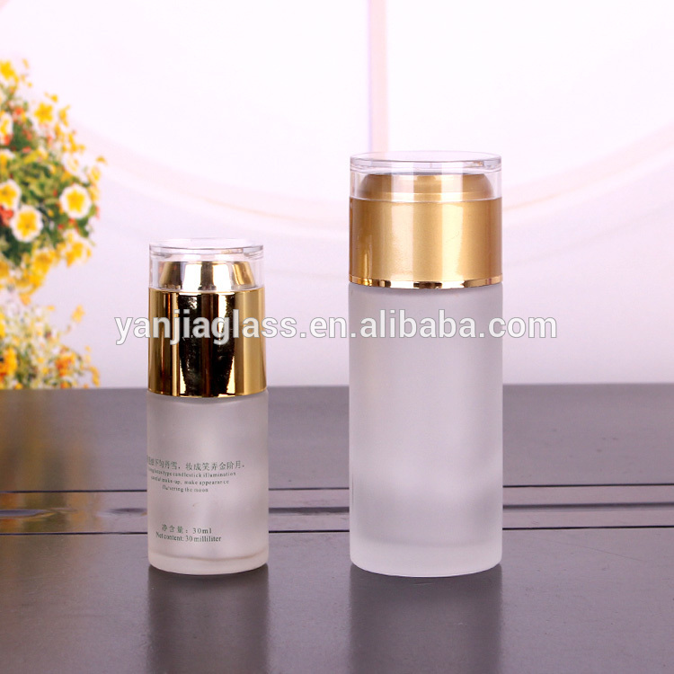 1oz glass pump bottle lotion cosmetic empty bottles