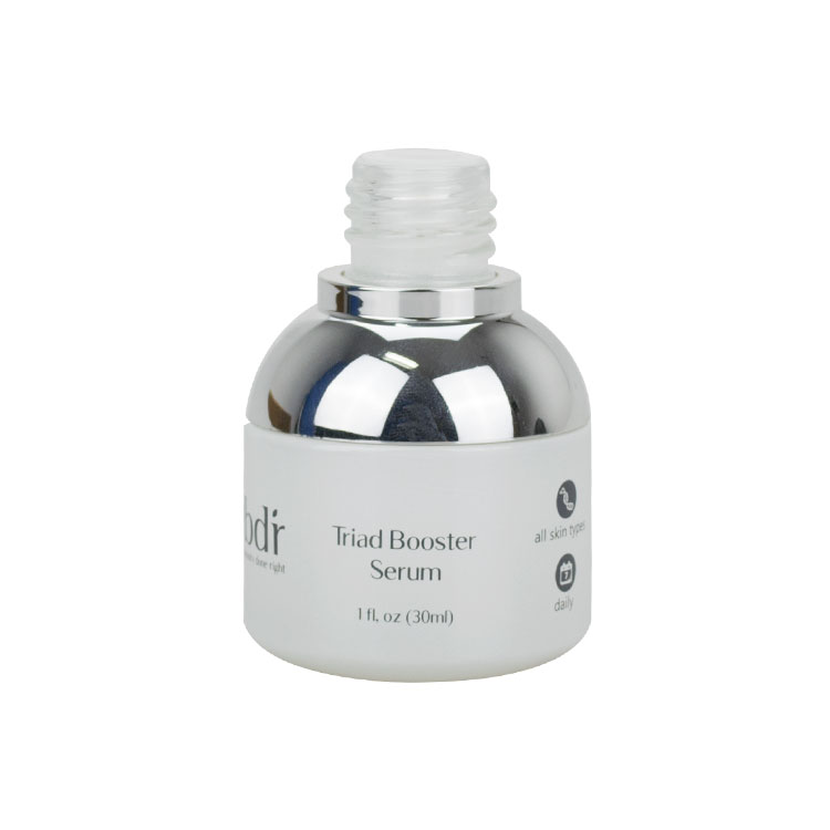 1oz matte white glass serum dropper bottle 20ml 25ml 30ml 40ml glass bottle with metallic dropper