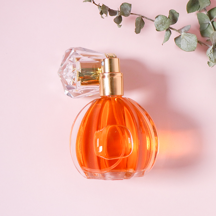 1pcs free sample 50ml Pumpkin shape empty spray glass perfume bottle