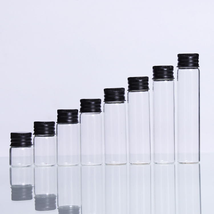 2.2cm 0.87inch Glass Bottle with Aluminum Caps glass vial  5 ml Small Bottle packing