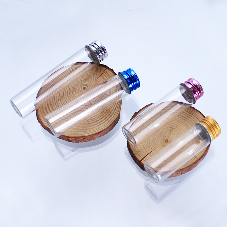 2.2cm 0.87inch Glass Bottle with Aluminum Caps glass vial 5 ml Small Bottle packing