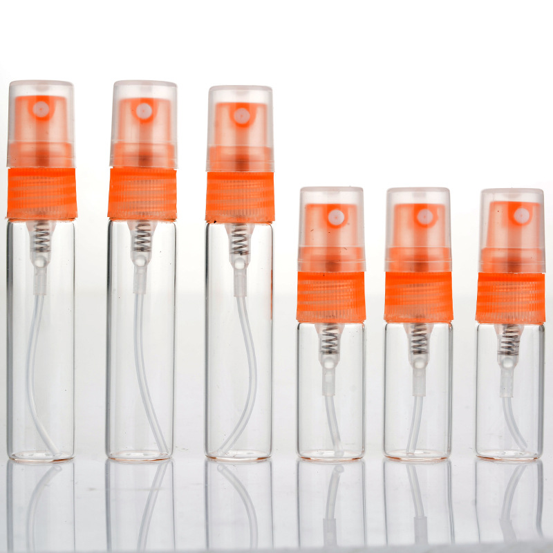 2/3/5/10ML Portable Spray Transparent Glass Perfume Bottles Hydrating Spray Bottle Cosmetic Spray Bottle