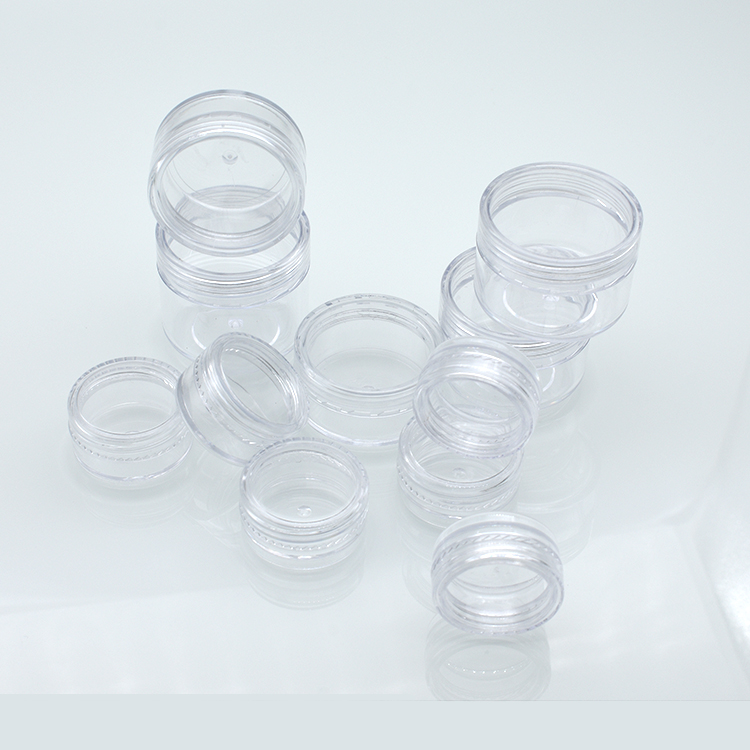 2.5ml 3ml 5ml 10ml 15ml 20ml 15g 2.5g 3g 5g 20g 10g 3 ml 10 ml Empty Small Round Plastic Cosmetic Sample Container with  Lid