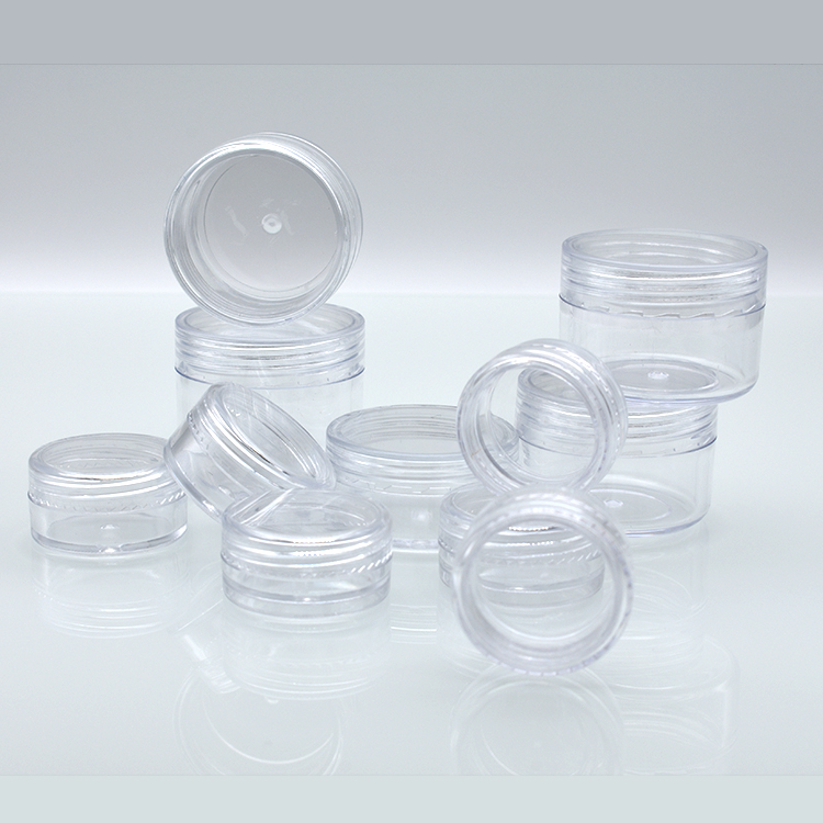 2.5ml 3ml 5ml 10ml 15ml 20ml 15g 2.5g 3g 5g 20g 10g 3 ml 10 ml Empty Small Round Plastic Cosmetic Sample Container with Lid