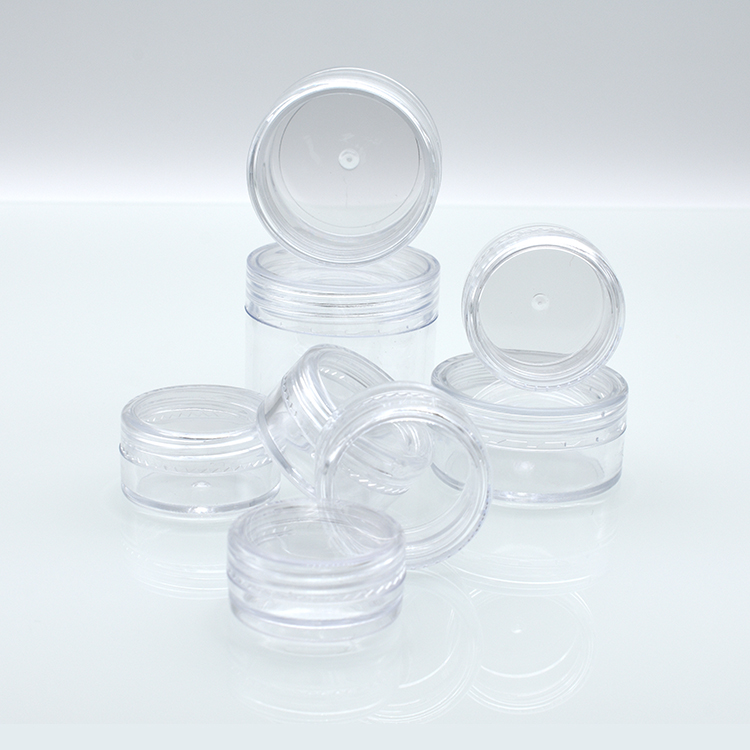 2.5ml 3ml 5ml 10ml 15ml 20ml 15g 2.5g 3g 5g 20g 10g 3 ml 10 ml Empty Small Round Plastic Cosmetic Sample Container with Lid