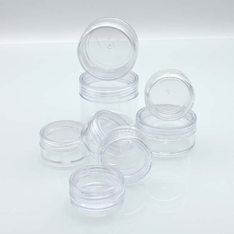 2.5ml 3ml 5ml 10ml 15ml 20ml 15g 2.5g 3g 5g 20g 10g 3 ml 10 ml Empty Small Round Plastic Cosmetic Sample Container with Lid