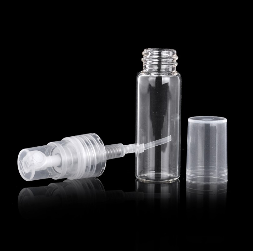 2.5ml 3ml 5ml glass mini sample test perfume spray bottle