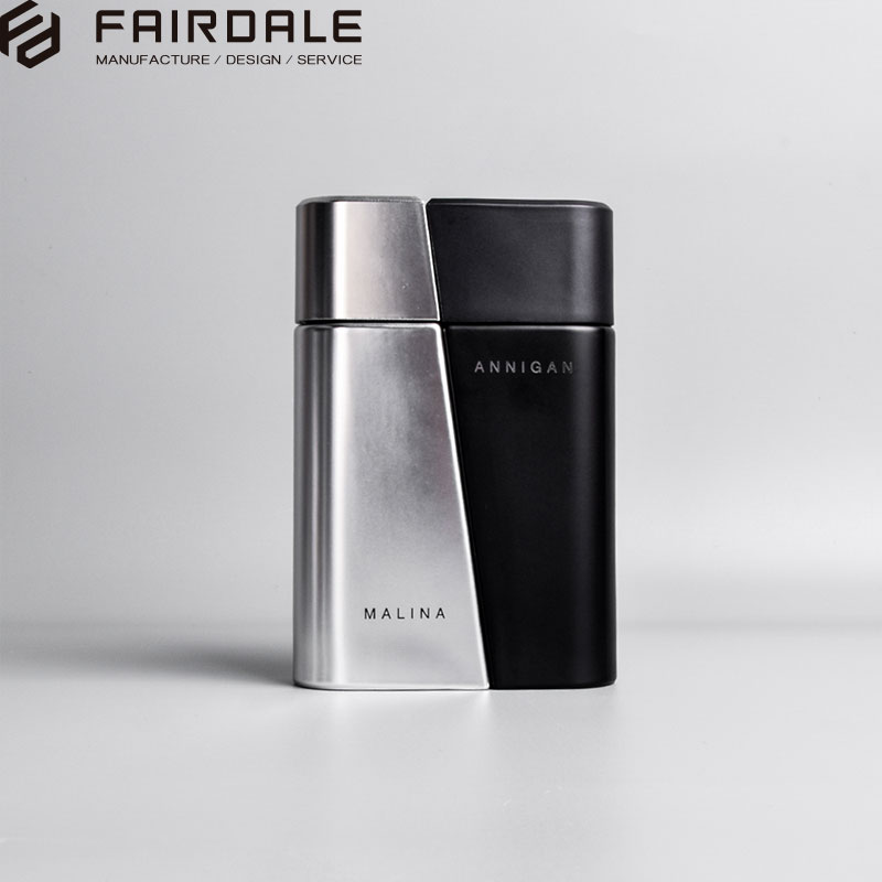2 In 1 50ml Perfume Glass Bottle Combined Glass Perfume Bottles Creative Perfume Bottle