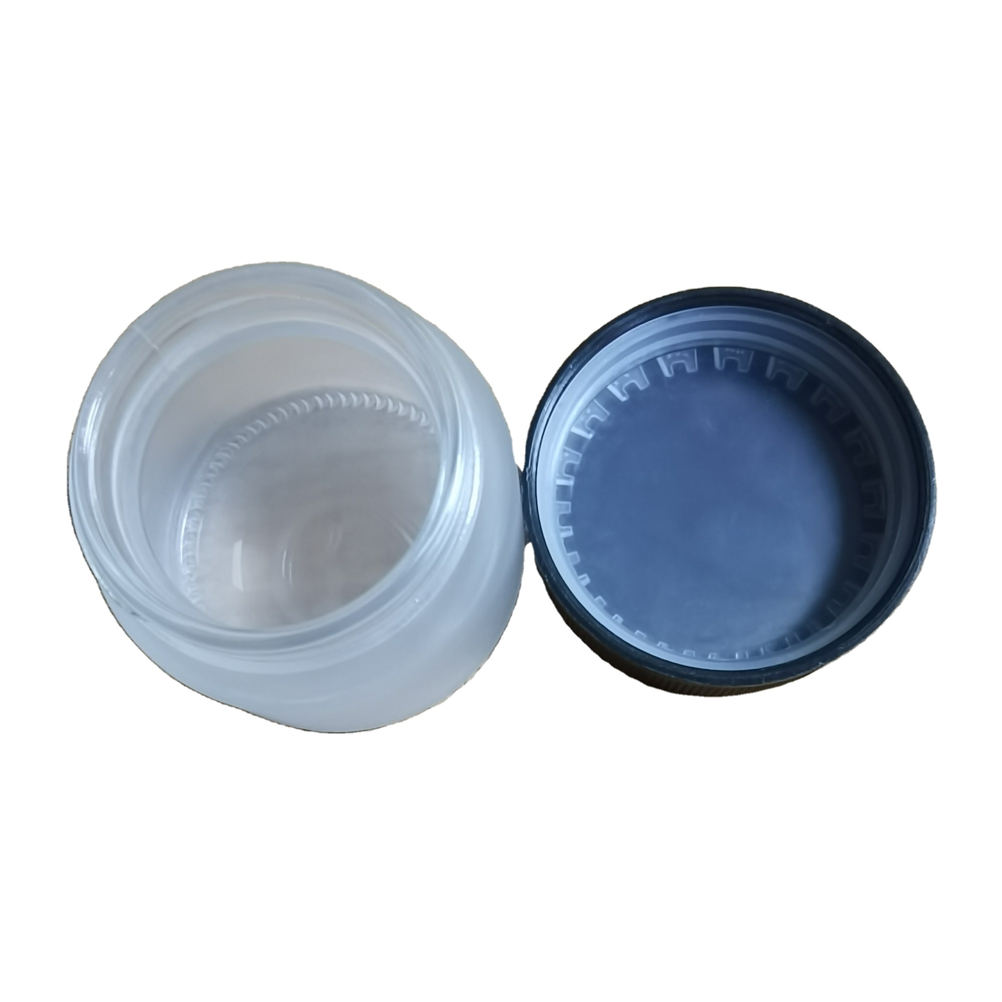 2 OZ frosted Glass Jar With Children Resistant Lid For Oil Cosmetic