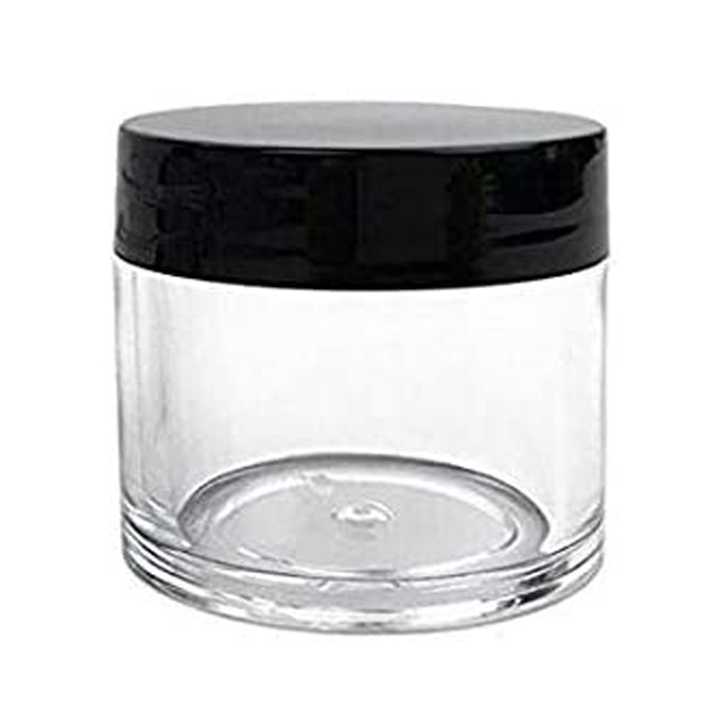 2 Ounce 4 Ounce Plastic Jars Round Clear Leak Proof Cosmetic Food Travel Dispenser Jar