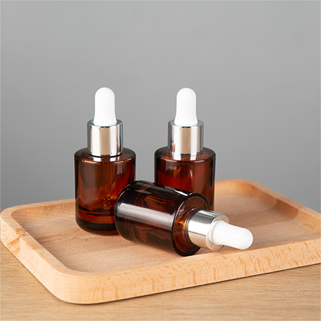 2 Oz Perfume Bottles, Cosmetic Drops Package Custom Printed Glass Dropper Bottle/