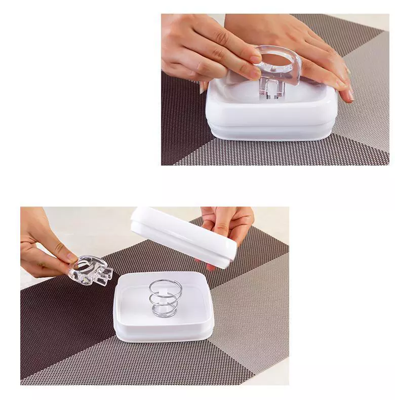 2-Pack Set Square Plastic Clear Airtight Kitchen Food Storage Container Set with Lids for Kitchen Organization