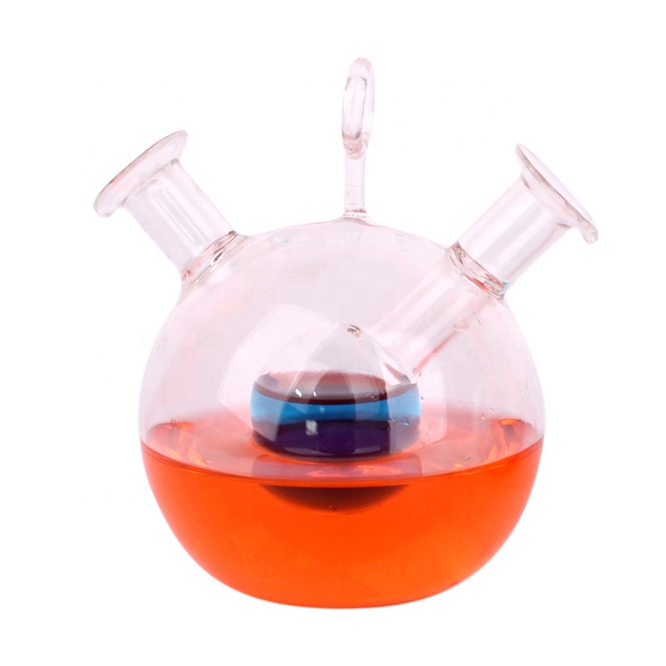2 in 1 Ball shape borosilicate glass oil vinegar dispenser bottle with cork