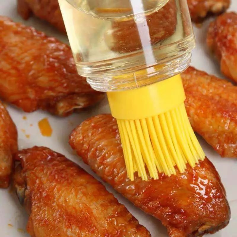 2 in 1 Olive Oil Brush Dispenser Pourer Decanter Bottles Can Container Cooking Pastry Tools Kitchen Accessories