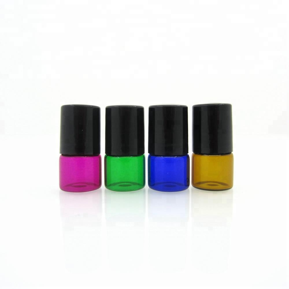 2 ml 1ml colorful Glass Roll-On Bottles Essential Oil Perfume Glass Roller Ball 2cc rollon Essential Oil Liquid bottle