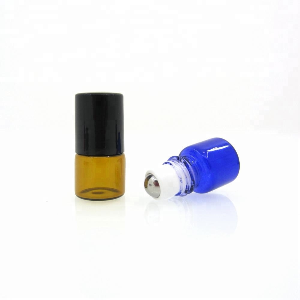2 ml 1ml colorful Glass Roll-On Bottles Essential Oil Perfume Glass Roller Ball 2cc rollon Essential Oil Liquid bottle