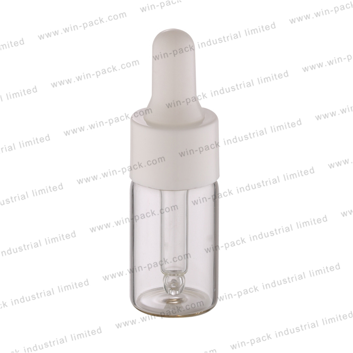 2 ml 3 ml 5 ml small pretty empty clear custom different types glass dropper bottles for personnel care