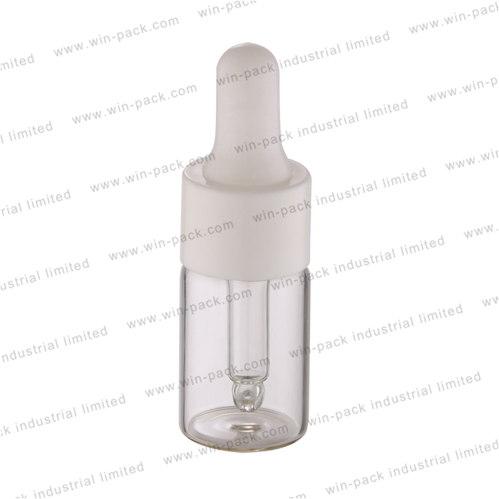 2 ml 3 ml 5 ml small pretty empty clear custom different types glass dropper bottles for personnel care