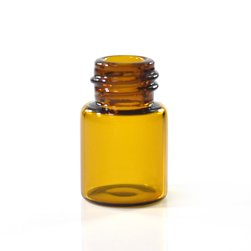 2 ml Amber Glass Essential Oil Bottle with Orifice Reducer and cap