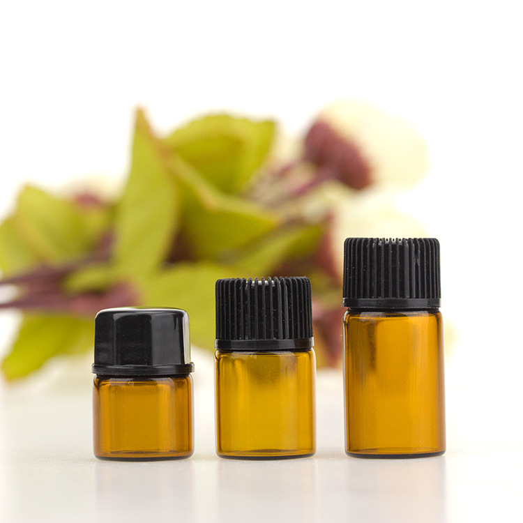 2 ml Amber Glass Vials Bottles with Orifice Reducers