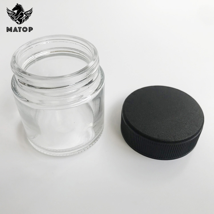 2 ounce 4 ounce 8 ounce glass herb storage jars with Child Proof lid