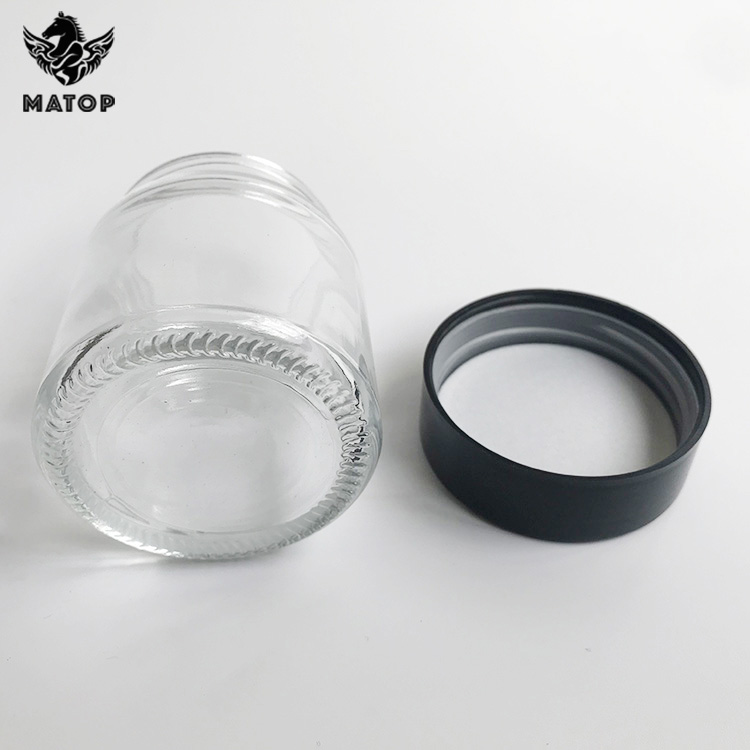 2 ounce 4 ounce 8 ounce glass herb storage jars with Child Proof lid