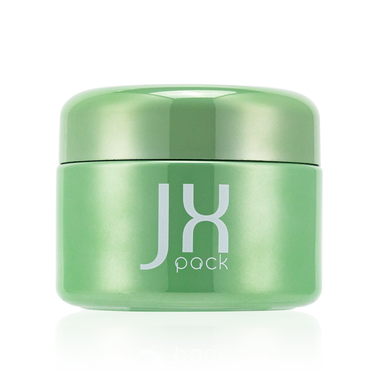 2 ounce 4 ounce electroplate green wide mouth airtight childproof lid weed storage glass container jars with CR cap