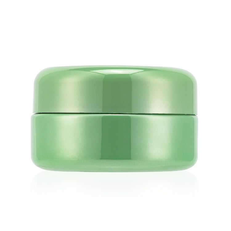 2 ounce 4 ounce electroplate green wide mouth airtight childproof lid weed storage glass container jars with CR cap