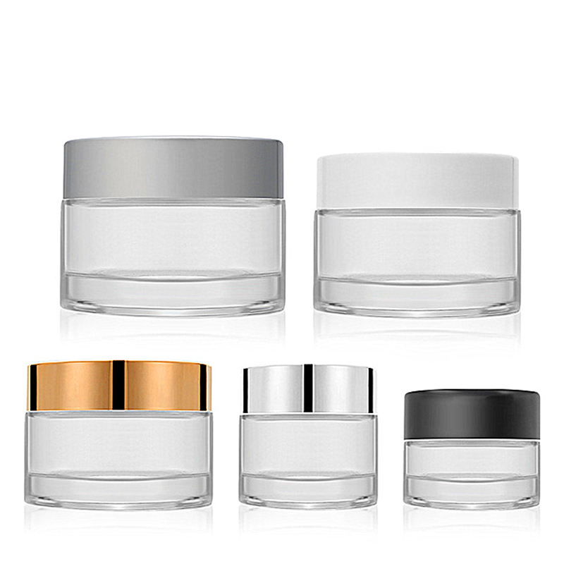 2 oz 4 oz 6 oz 8 oz 4 oz green amber frosted fancy glass cosmetic jar 200ml 100ml 250ml 50ml with lid 25g