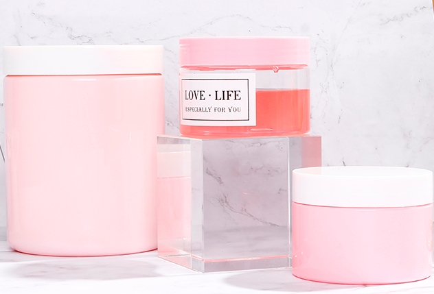 2 oz 4 oz 8 oz Plastic Jars Clear PET Straight Sided Jars w/ Lined Aluminum Caps Black Smooth Lined Caps 12 oz 16 oz for cbd