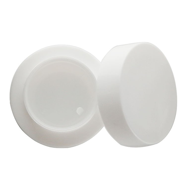 2 oz 4 oz 8 oz boston round cosmetic bottle white glass pump bottle