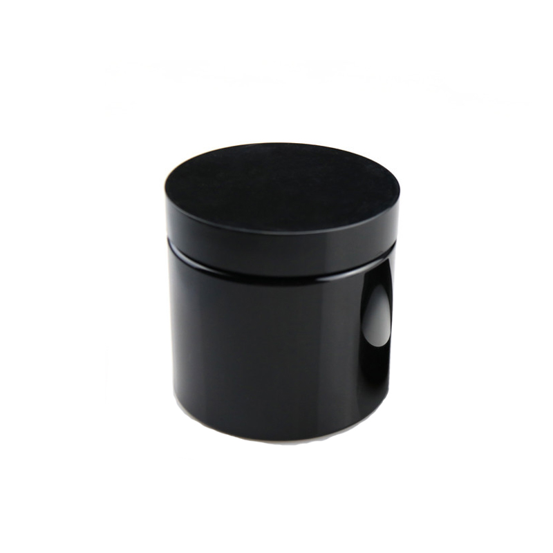 2 oz 4 oz 8 oz cosmetic jars PET Straight Sided Jars with Lined Aluminum Caps Black Smooth Lined Caps 12oz 16 oz for CBD
