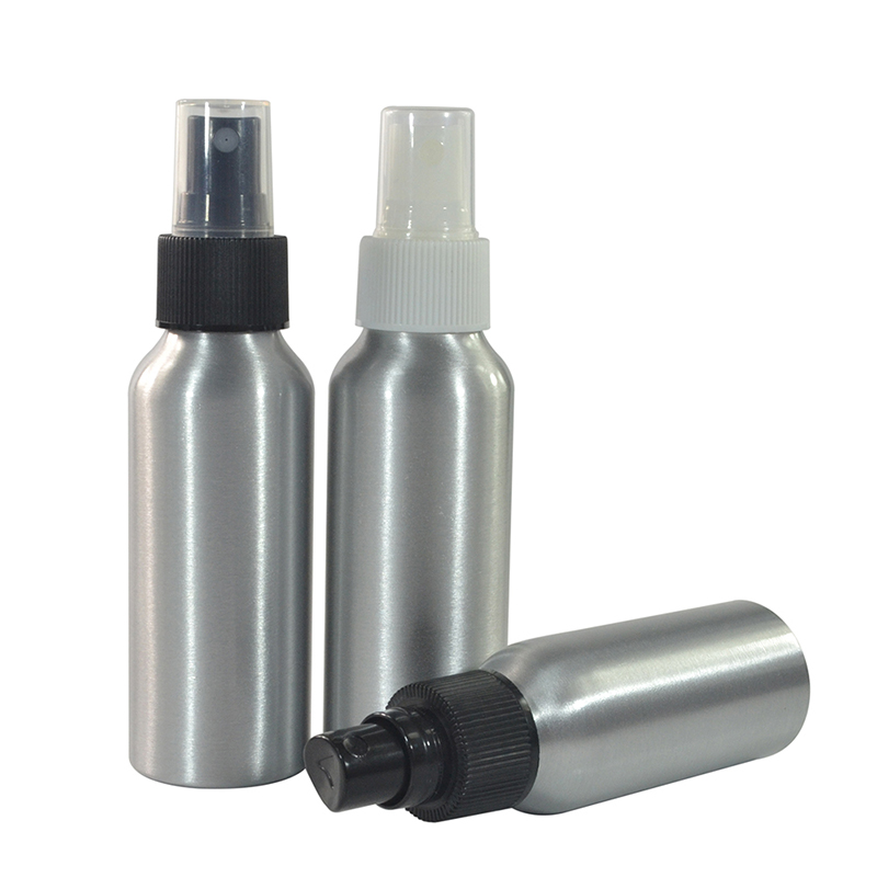 2 oz 4 oz Silver ALUMINUM Fine Mist Spray Bottle Sprayer Atomizer for Salon Spa Hair