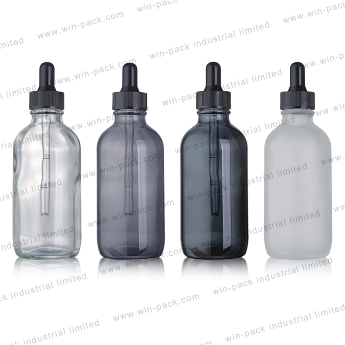 2 oz 4 oz glass dropper tincture bottles chemical glass bottle with graduated pipette