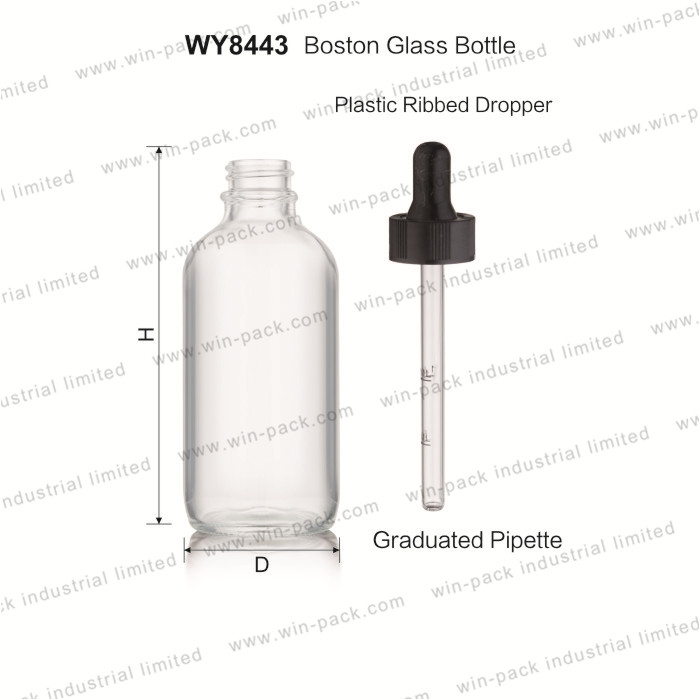 2 oz 4 oz glass dropper tincture bottles chemical glass bottle with graduated pipette