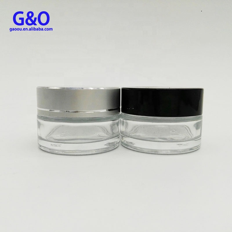 2 oz 50ml 100g frosted luxury white empty container wooden bottles glass bamboo cream cosmetic jar for cosmetics and lids