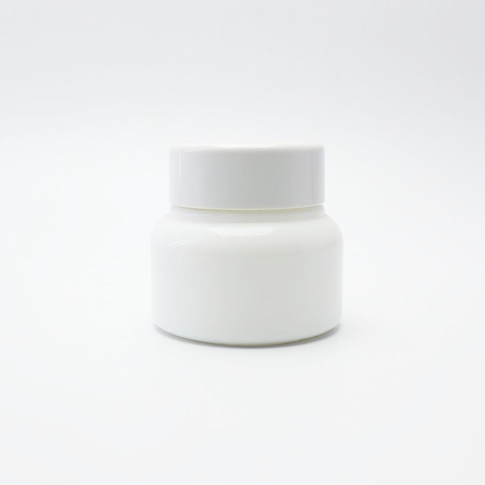 2 oz 50ml white porcelain color glass cream jars with plastic lid for body cream RJ-36T
