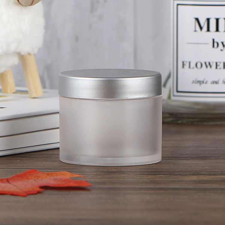 2 oz 60 ML Round Matte Plastic Container Jars with Silver Lids for Travel Storage Makeup Cosmetic Lotion Scrubs Cream Powder
