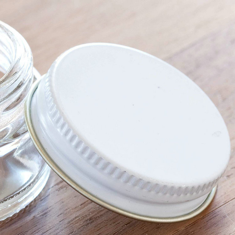 2 oz Cosmetic Cream Straight Side Candles Glass Jars with Tinplate Lids