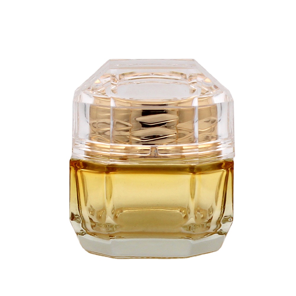 2 oz beautiful luxury amber glass cosmetic jar