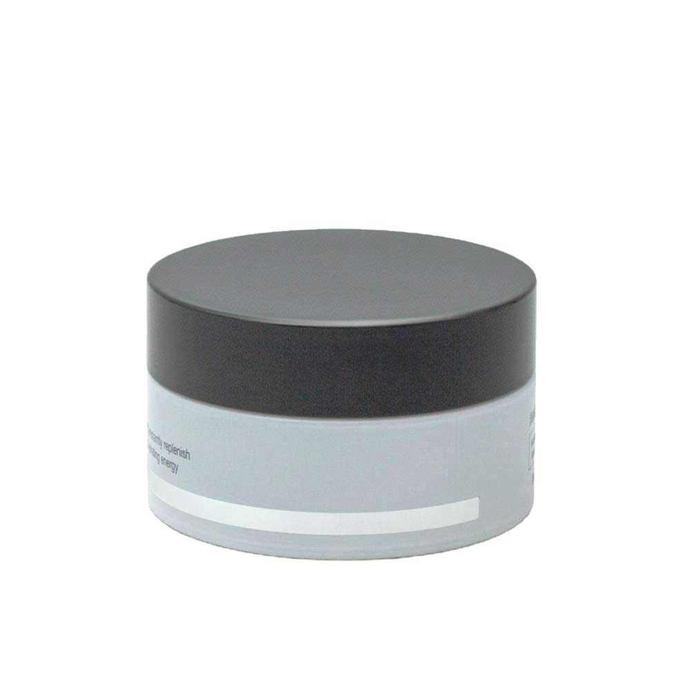 2 oz face cream white glass cosmetic jar