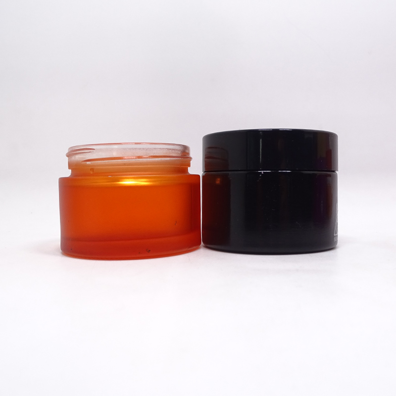 2 oz glass cosmetic jar for grease container