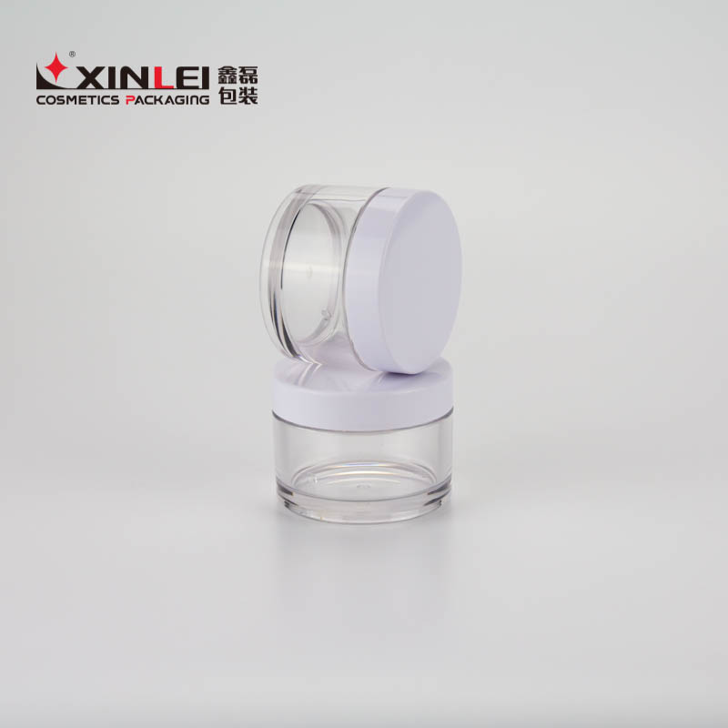 2 oz jar Manufacturer Clear Thick Wall Cosmetic Cream Plastic jar with lid 60g Petg Jar for lip scrub and lip balm