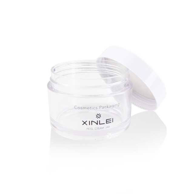 2 oz jar Manufacturer Clear Thick Wall Cosmetic Cream Plastic jar with lid 60g Petg Jar for lip scrub and lip balm