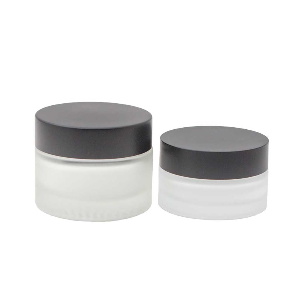 2 oz luxury custom cosmetic glass cream jar 50ml