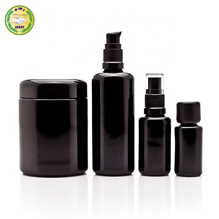 2 oz uv glass bakelite top jars uv glass jar dark violet