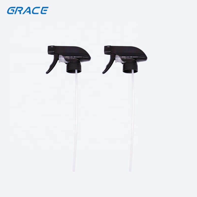 2 pack cobalt blue glass spray bottle with high quality black trigger sprayer