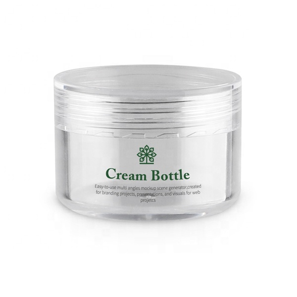 20/25/30g Empty Plastic Cosmetic Samples Container Cream Small Clear Pot Jars with Lid for Make Up, Eye Shadow, Nails,Jewelry