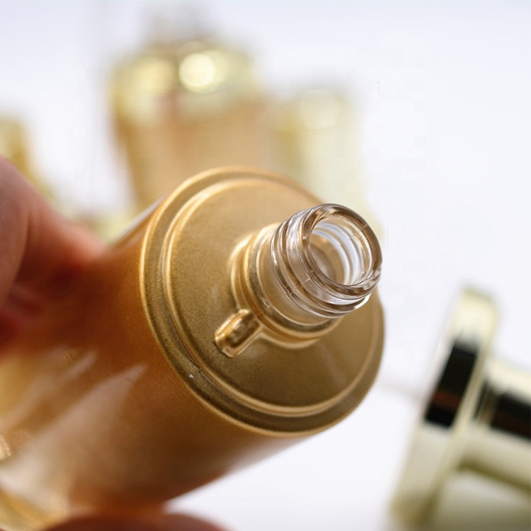 20/30/50/80/100/120ml bottle set dropper aluminium pump spray airless glass cosmetic bottle and jar