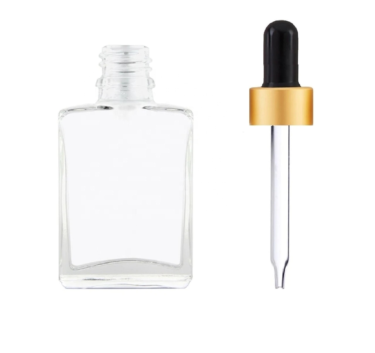 20-400 metal white black gold silver glass calibrated eye dropper for euro essential oil bottles